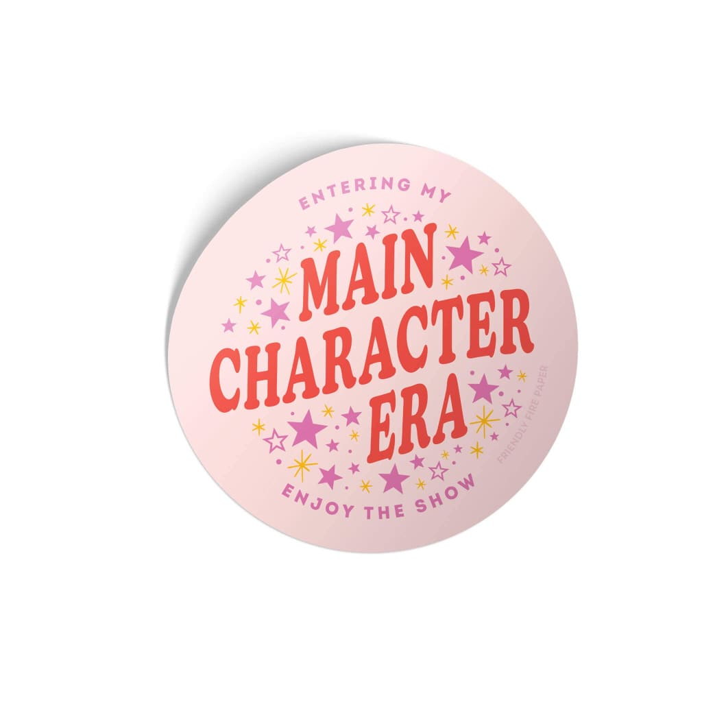 Main Character Sticker By Friendly Fire Paper