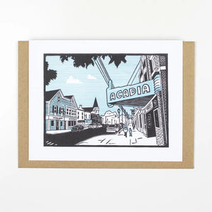 Main Street Wolfville Card By Deep Hollow Print