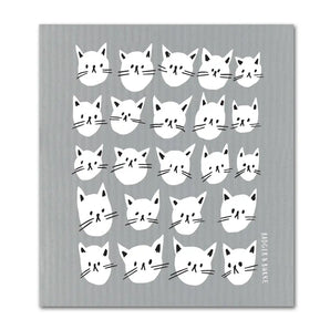 Many Cats Swedish Dish Cloth By Badger & Burke