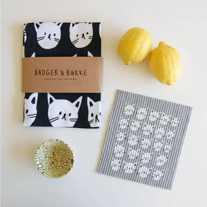 Many Cats Swedish Dish Cloth By Badger & Burke