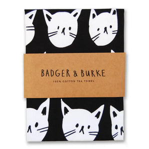 Many Cats Tea Towel By Badger & Burke