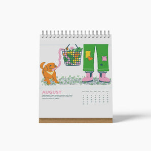 Market Days Postcard 2026 Desk Calendar By Porchlight Press