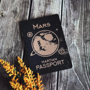 Martian Passport Notebook By Fabled Creative