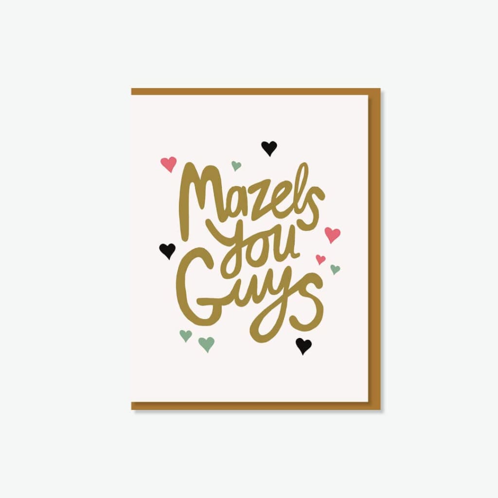 Mazels You Guys Card By Everyday Yiddish
