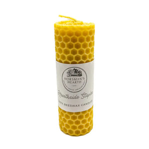 Medium Rolled Beeswax Candle By Horsman’s Hearth