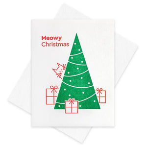 Meowy Christmas Card LP By Inkwell Originals
