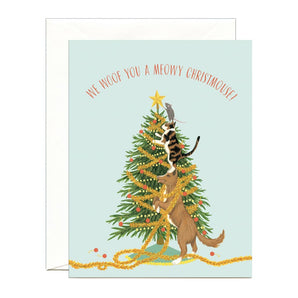 Meowy Christmouse Card By Yeppie Paper