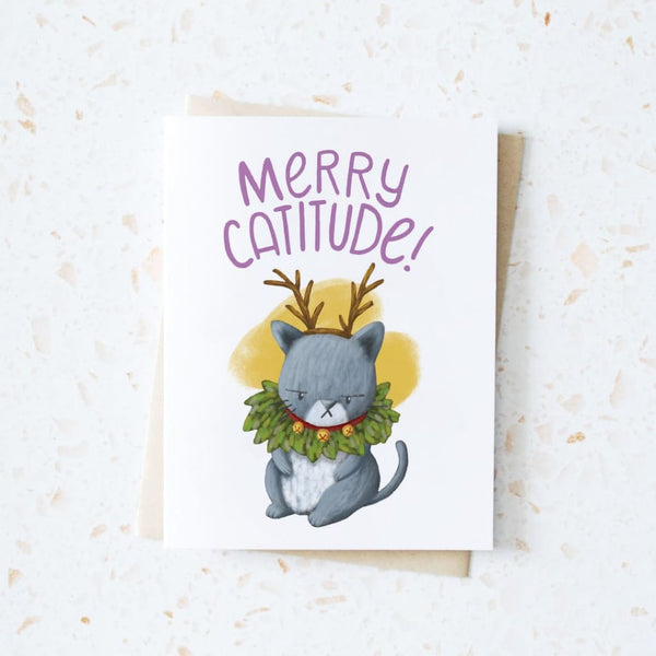 Merry Catitude Card By Hop & Flop
