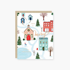 Merry Winter Scene Foil Card By 2021 Co.