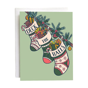 Midcentury Deck The Halls Card By Carabara Designs