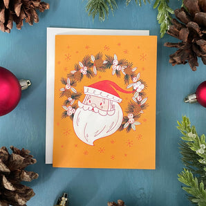 Midcentury Santa Card By Carabara Designs