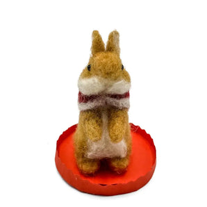 Mini Felt Carol Bunny (various colours) By HG Craft