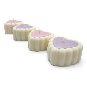 Mini Heart Cake Soy Wax Candle (various colours) By Bizarre