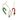 Mini Macrame Candy Cane Ornament (various designs) By Beta