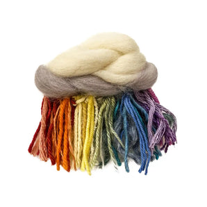 Mini Pastel Woven Rainbow Cloud By The Gentle Coast