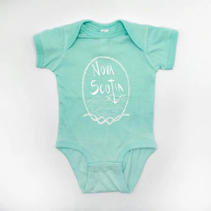 Mint Nova Scotia Short Sleeve Onesie By Poison Pear