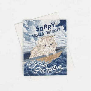 Missed the Boat Belated Birthday Card By Bromstad Printing