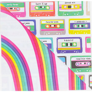 Mix Tape / Rainbows • Double-sided Eco Gift Wrap Sheets