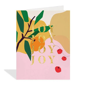 Modern Joy Foil Card By Halfpenny Postage