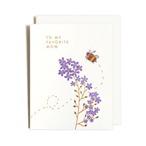 Mom Bumblebee Card By Homework Letterpress