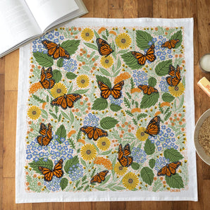 Monarch Garden Tea Towel By Gingiber