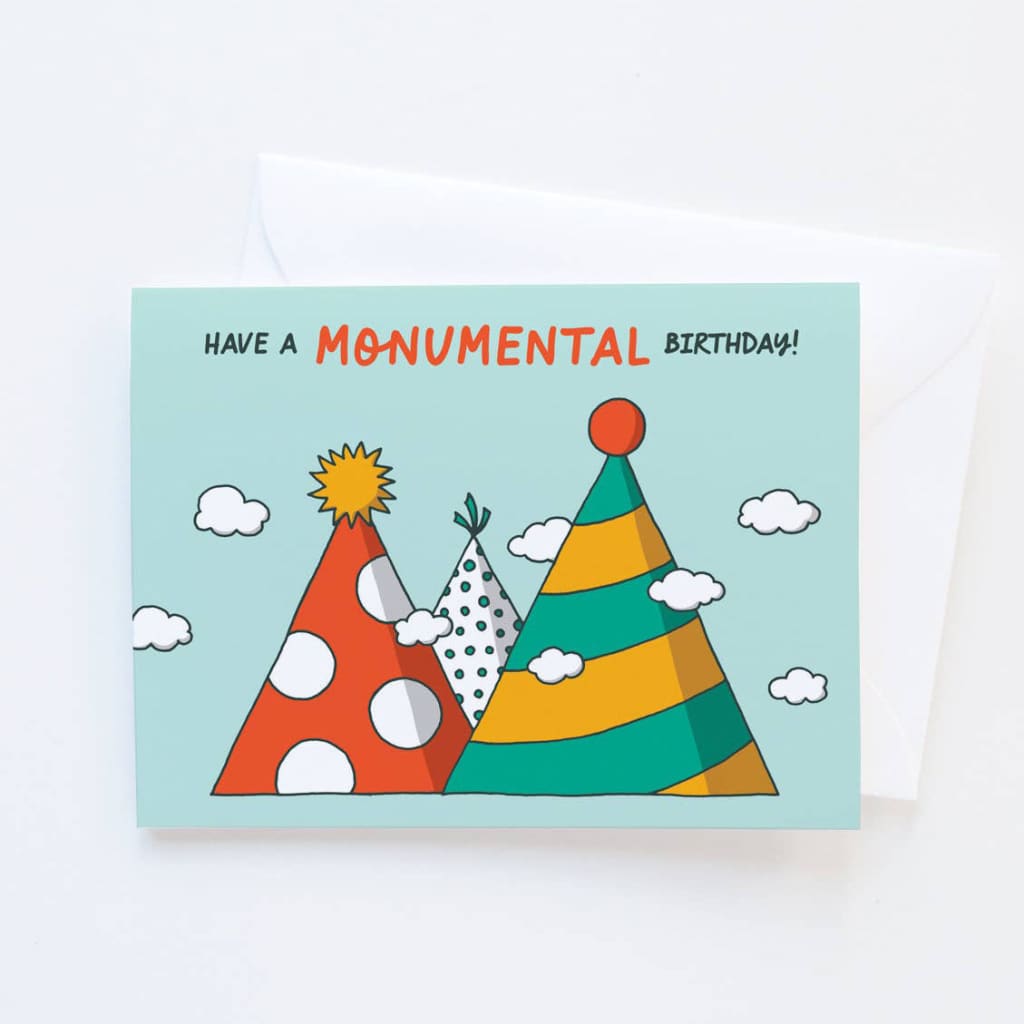 Monumental Birthday Card By Graphic Anthology