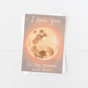 Moon And Back Card By Briana Corr Scott