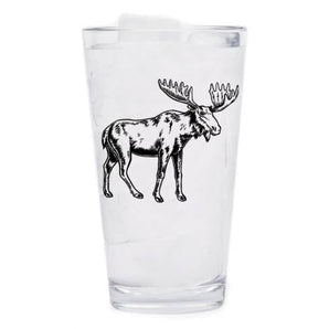 Moose Pint Glass By Counter Couture