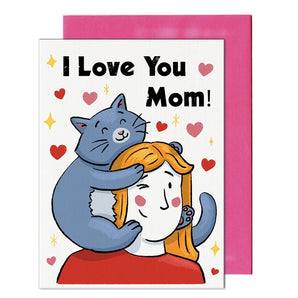 Mother’s Day Cat Hug Card By Pencil Empire
