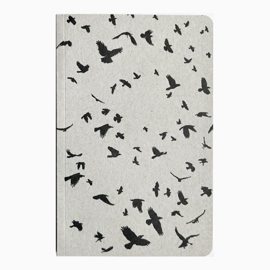 Murder Of Crows Large Notebook By Blackbird Letterpress
