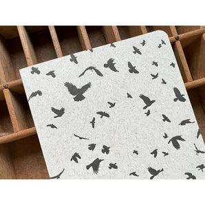 Murder Of Crows Large Notebook By Blackbird Letterpress