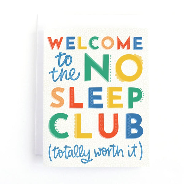 No Sleep Club Card By Pedaller Designs