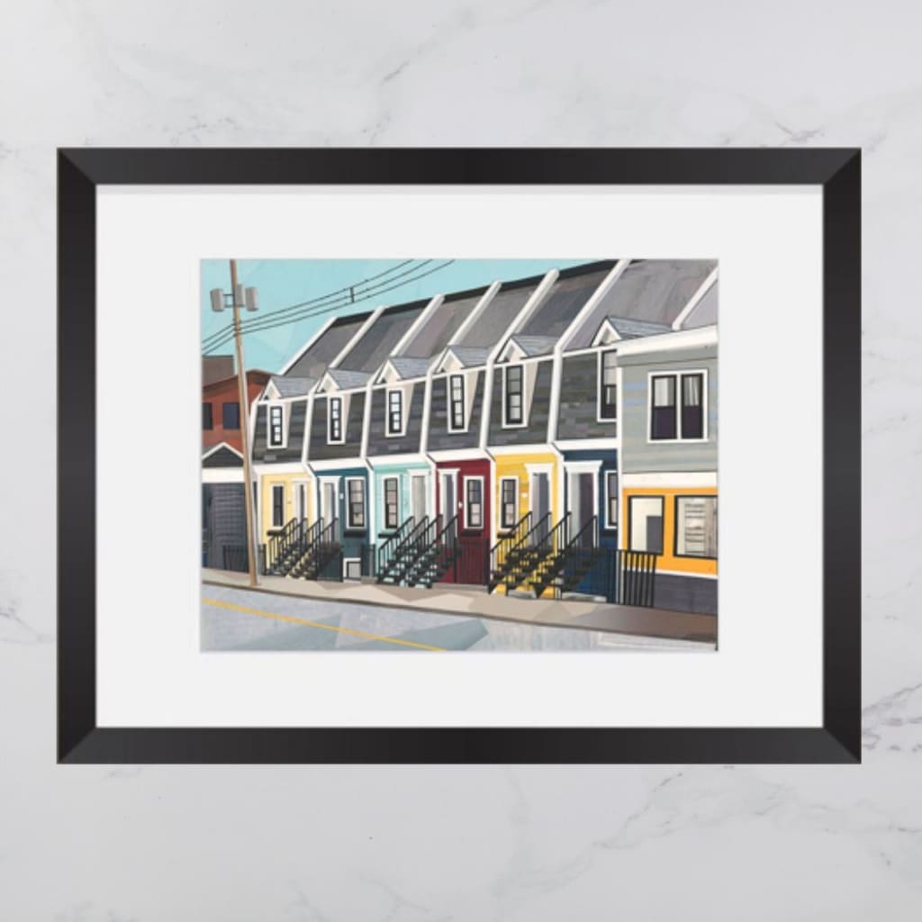 Nora Bernard Street House Collage 8x10 Print By Andrea