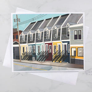Nora Bernard Street House Collage Card By Andrea Crouse