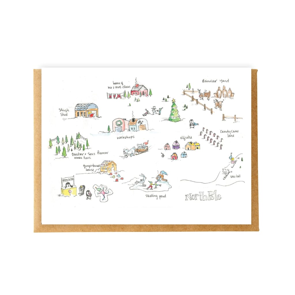 North Pole Holiday Card By Creative Nature Studio