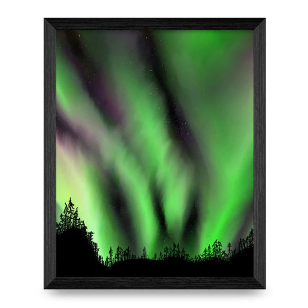 Northern Lights Scrubby Spruce 8x10 Print By hi love.