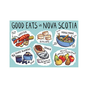 Nova Scotia Eats Postcard By Pencil Empire