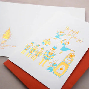 Nutcracker Ornament Foil Card By ditto