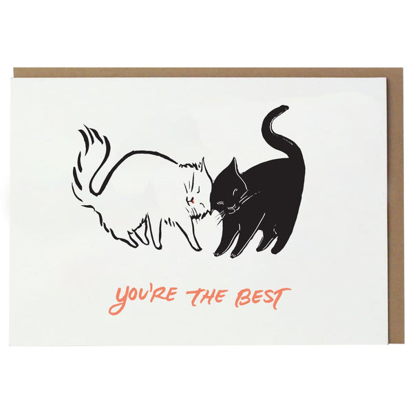 Nuzzling Cats Friendship Card By Smudge Ink