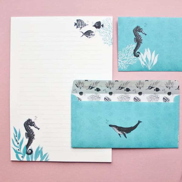 Ocean Writing Paper Set By Katja Rub