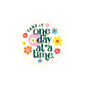 One Day At A Time Sticker By 5 Eye Studio