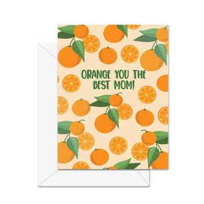 Orange Best Mom Card By Jaybee Design