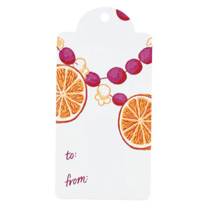 Orange Slice Garland Gift Tags (12) By Smudge Ink