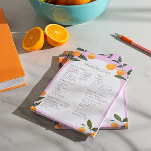 Oranges Shopping List Pad By Once Upon a Tuesday