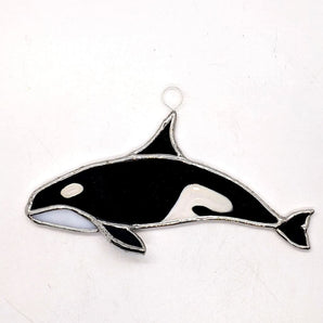 Orca Stained Glass Ornament By Sunflower Stripes