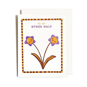 Other Half Flowers Card By Homework Letterpress