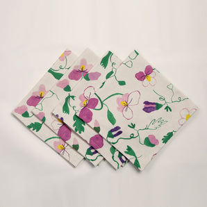 Pansy Napkin Set (4)