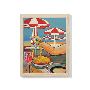 Pasta Parasol 8.5x11 Print By Ren Design