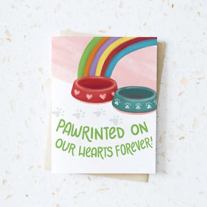 Pawprinted On Our Hearts Card By Hop & Flop