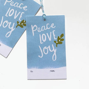 Peace Love Joy Gift Tags (5) By Creative Nature Studio